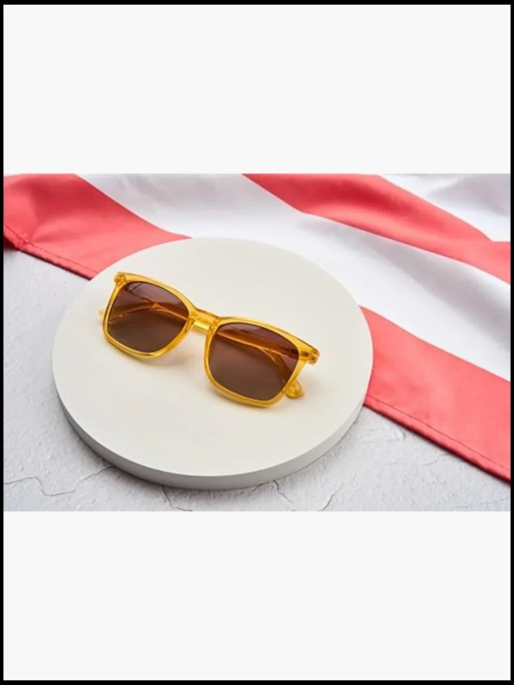 Oversized Soft Square Polarized Sunglasses with Spring Hinges, Matte Frame